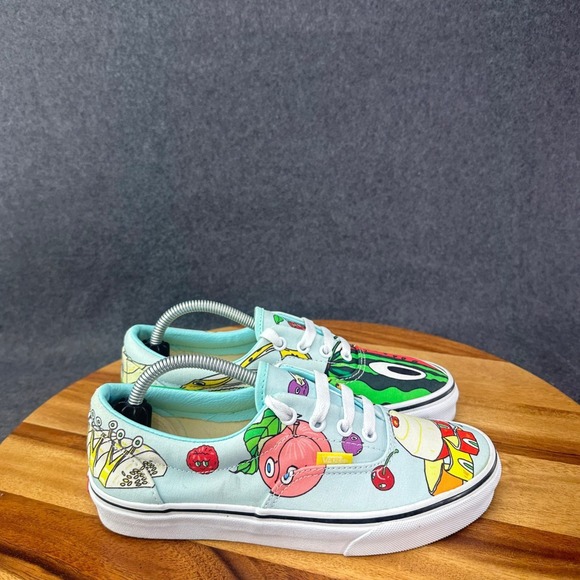 Vans Shoes - Vans Custom Culture Hoya Fruit Graphic Sneakers Light Blue Womens 7 Low Top